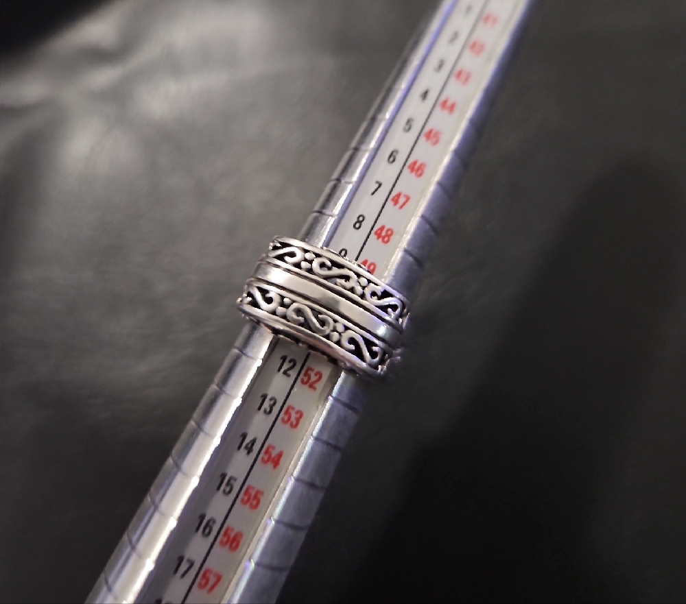 Solid 925 Ring S Pattern - Picture 11 of 12